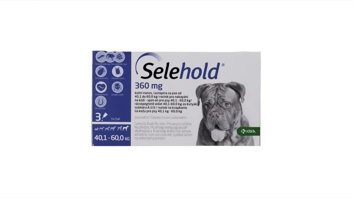Selehold Antiparazitar pentru Caini 3 Pipete 60 Mg (5.1-10 kg)