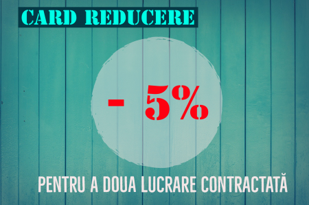 Servicii de consultanta renovari interioare si zugraveli - CARD REDUCERE 5%