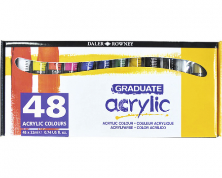 Set 48 culori acrilice Graduate 48x22 ml [1]