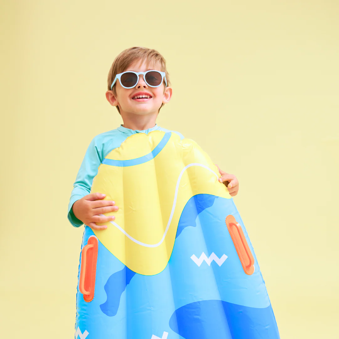 Babiators, Ochelari de soare pentru copii ultraflexibili,  Originals Keyhole:Baby Blue | Amber lens [4]