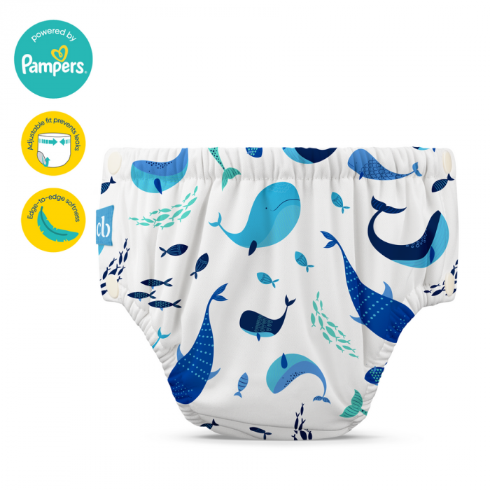 Charlie Banana, scute chilotel refolosibil pentru înot, Whale, L [4]