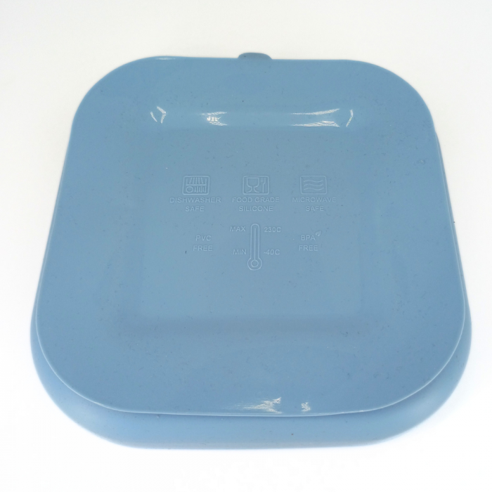 Farfurie patrata din silicon compartimentata, Coccorito, Blue [2]