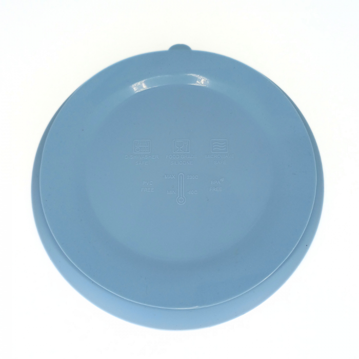Farfurie rotunda din silicon compartimentata, Coccorito, Blue [2]