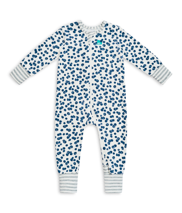 Love to Dream, Salopeta din bumbac cu fermoar, nou-născut, Denim [3]