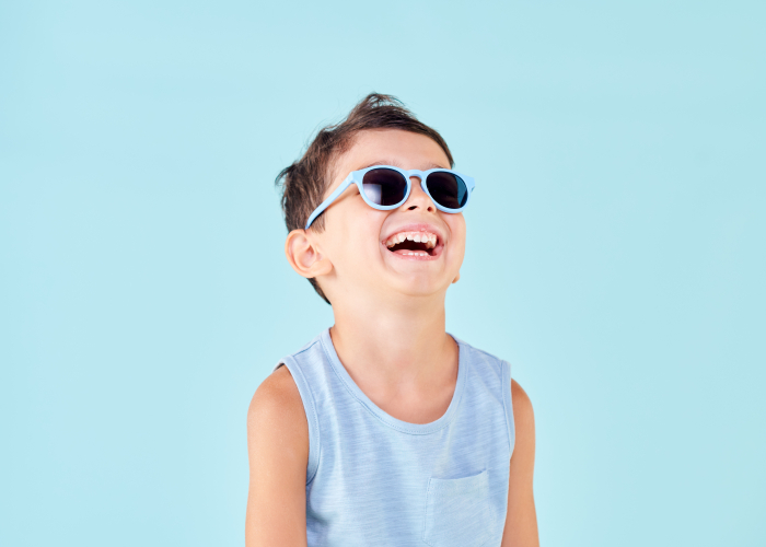 Ochelari de soare copii, ultraflexibili,  Babiators, Bermuda Blue, lentile fumurii, 0-2 ani [4]