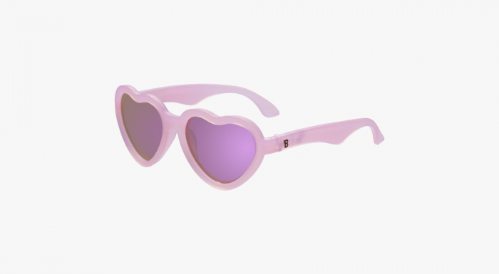 Ochelari de soare pentru copii, Babiators polarizati, ultraflexibili, Frosted Pink, 0-2 ani [2]