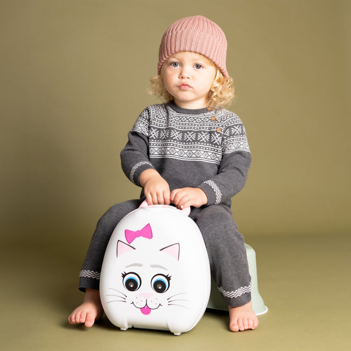 Olita portabila cu capac si maner My Carry Potty, Pisica [2]