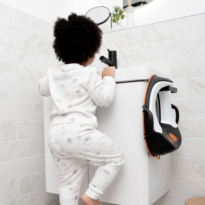Reductor cu manere pentru toaleta, My Trainer Seat, Pinguin [3]