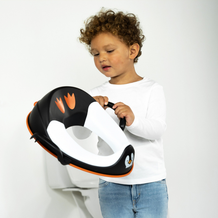 Reductor cu manere pentru toaleta, My Trainer Seat, Pinguin [2]