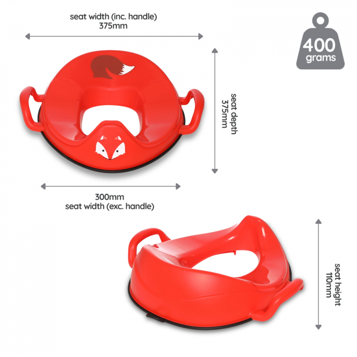 Reductor cu manere pentru toaleta, My Trainer Seat, Vulpe [5]