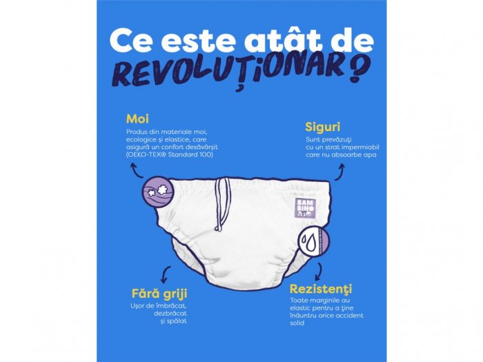 Scutec pentru inot refolosibil, Bambino Mio, 6-12 luni, Squeak [3]