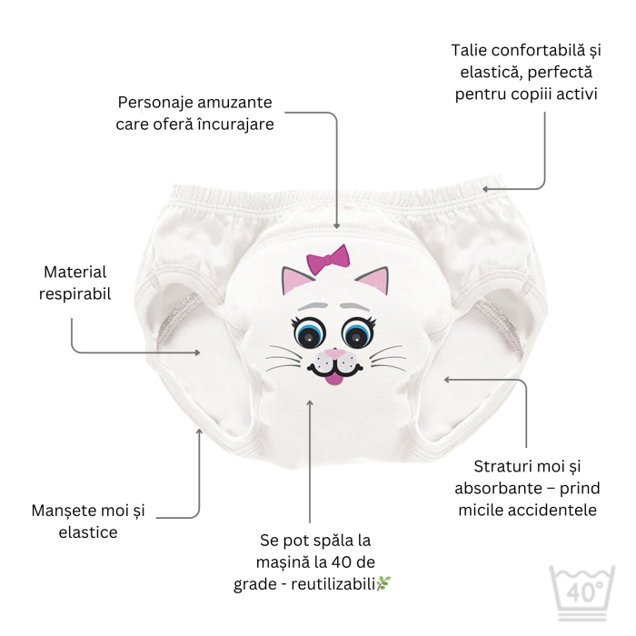 Set de 3 chilotei de antrenament la olita My Little Training Pants, 18-24 luni [12]