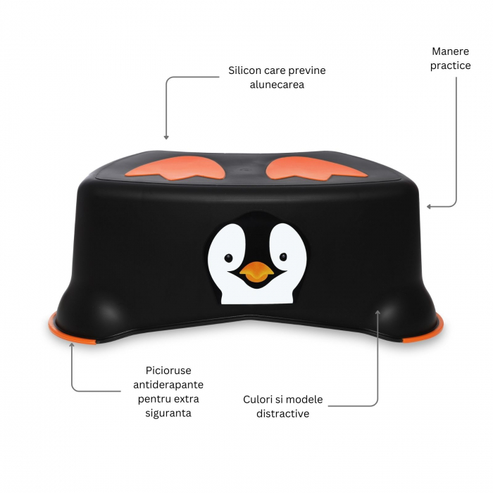 Treapta inaltatoare pentru copii, My Step Stool, Pinguin [4]