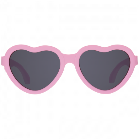 Babiators, Ochelari de soare pentru copii ultraflexibili, Classic Hearts: Bubblegum | Lentile fumurii [1]