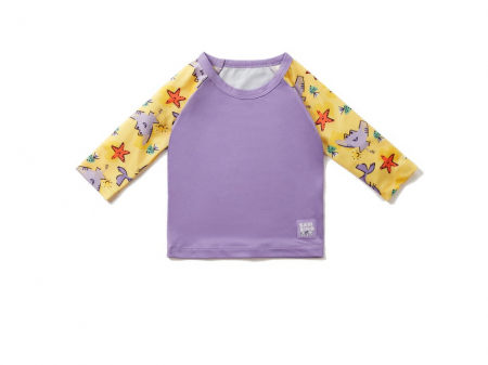 Diversificare si Ingrijire Bebe - Bluza de plaja cu maneci, Bambino Mio, 0-6 luni, Sand Squad