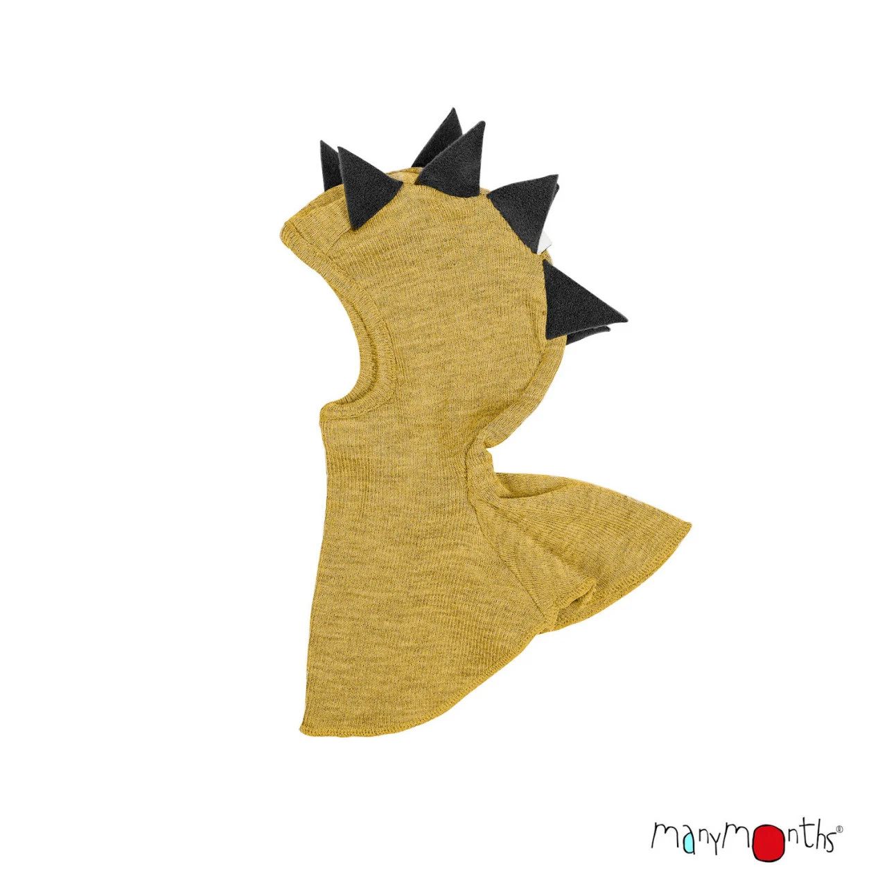 LICHIDARE STOC - Cagula Dino din lana merinos Rib, Many Months, Charmer/Explorer, 62-80/86cm, Axolotl Yellow