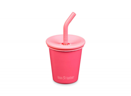 Diversificare si Ingrijire Bebe - Cana cu pai, Klean Kanteen, Kid Cup, 296ml, Rouge Red