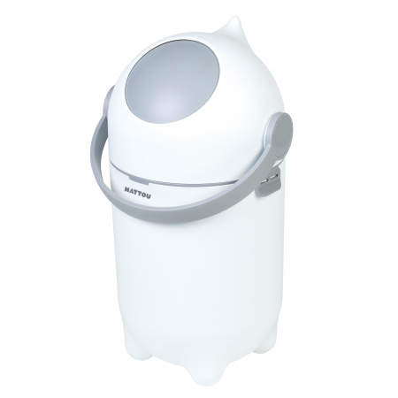 Cosuri pentru scutece - Coș pentru scutece Nattou Dropy, alb, 27 cm