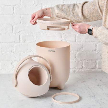 Coș pentru scutece Nattou Dropy, bej, 27 cm [3]