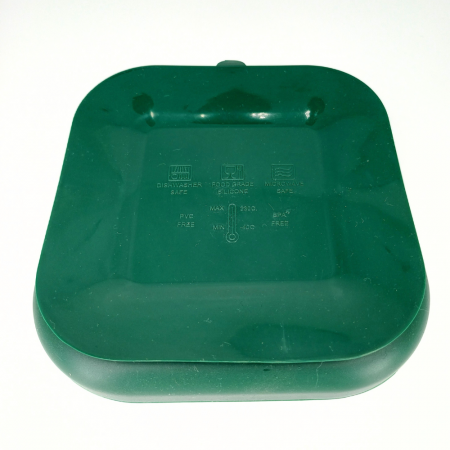 Farfurie patrata din silicon compartimentata, Coccorito, Dark Green [1]