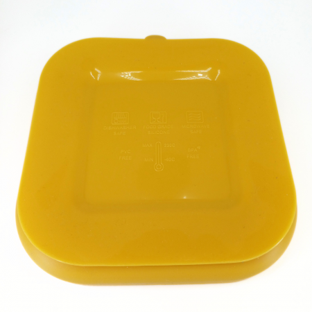 Farfurie patrata din silicon compartimentata, Coccorito, Yellow [1]