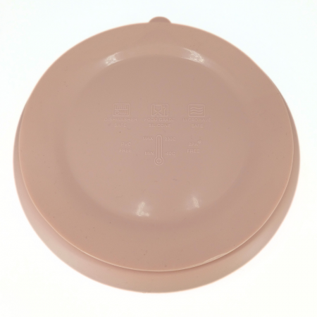 Farfurie rotunda din silicon compartimentata, Coccorito, Soft Pink [1]