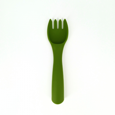 Vesela din silicon - Furculita din silicon, Coccorito, Green