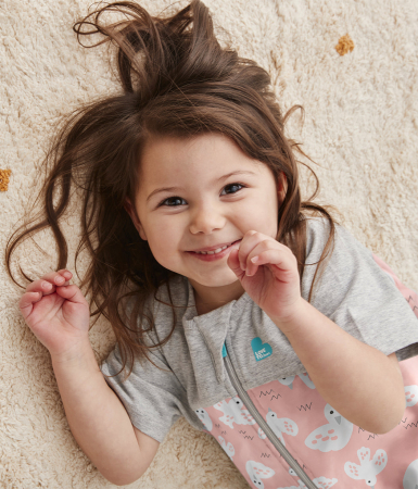 Love to Dream, sac de dormit cu picioruse si maneca scurta, 1 TOG, 3 Ani, Rosa [4]