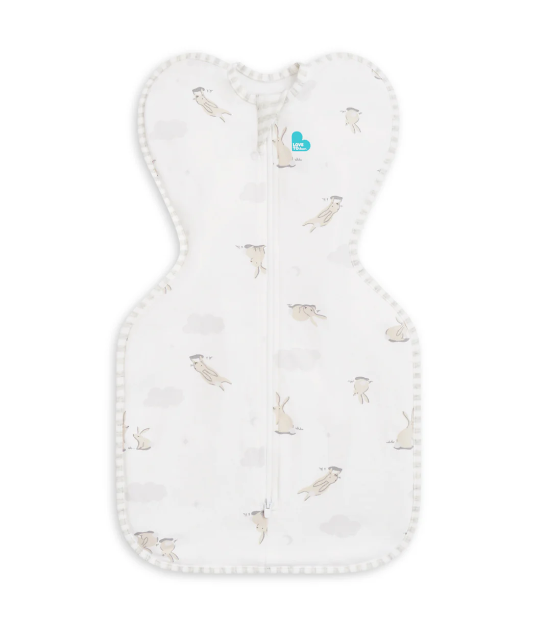 LOVE TO DREAM - Love to Dream sac de dormit pentru infasat Swaddle Up, Bunnies,, S, 3.5-6kg,  1 TOG