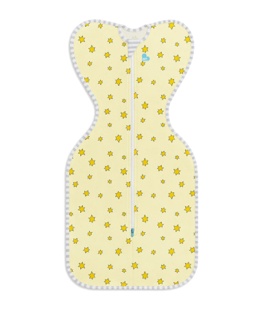 LOVE TO DREAM - Love to Dream sac de dormit pentru infasat Swaddle Up,Lite Yellow, 2-3.8 kg, NB, 0,2 TOG