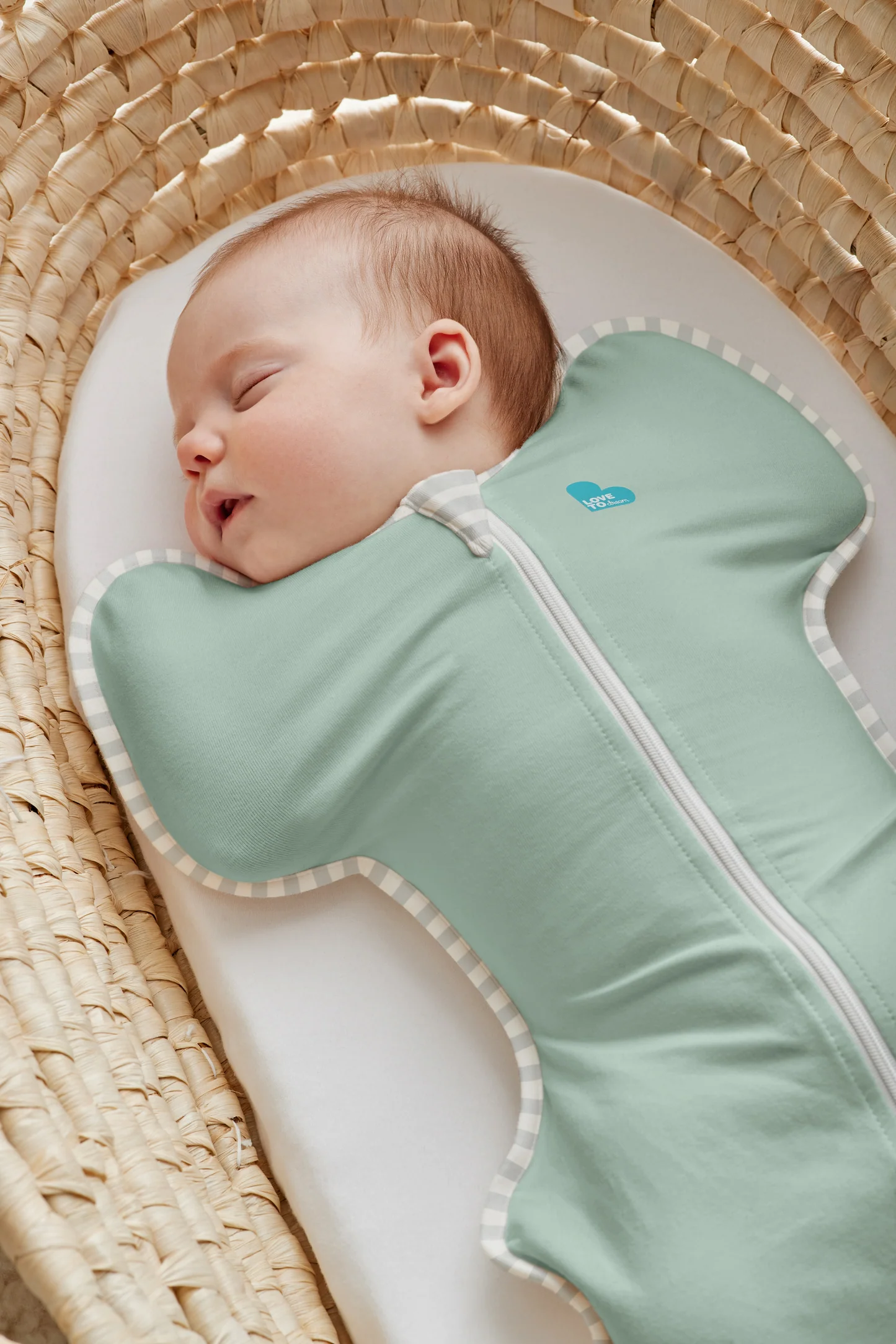 Love to Dream sac de dormit pentru infasat Swaddle Up, Olive, M, 6-8.5kg, 0.2 TOG [2]