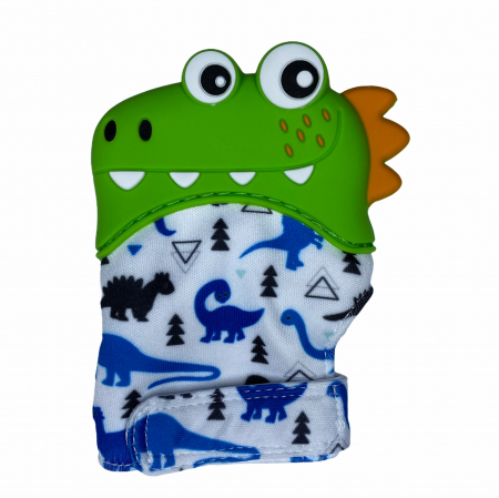 Jucării și Jocuri pentru copii - Manusa pentru dentitie din silicon - crocodil