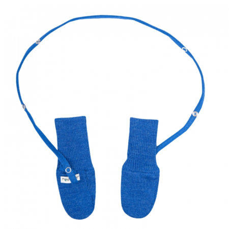 LICHIDARE STOC - Manusi fara deget din lana merinos Rib, ManyMonths, 50-68/74 cm, Classic Blue