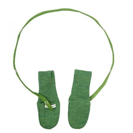 LICHIDARE STOC - Manusi fara deget din lana merinos Rib, ManyMonths, 50-68/74 cm, Forest Floor Green