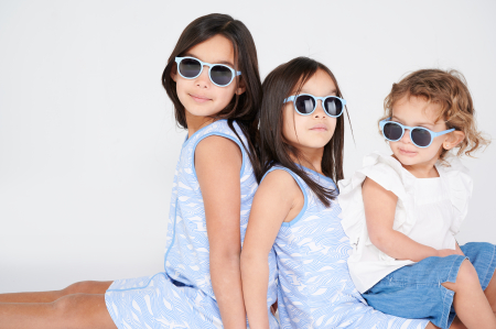 Ochelari de soare copii, ultraflexibili,  Babiators, Bermuda Blue, lentile fumurii, 0-2 ani [6]