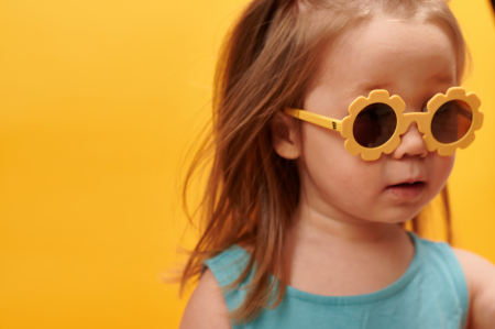 Ochelari de soare copii, ultraflexibili,  Babiators, Sweet Sunflower, lentile amber, 3-5 ani [4]