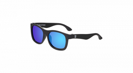 Ochelari de soare pentru copii, Babiators polarizati, ultraflexibili, Jet Black Mirror, 0-2 ani [1]