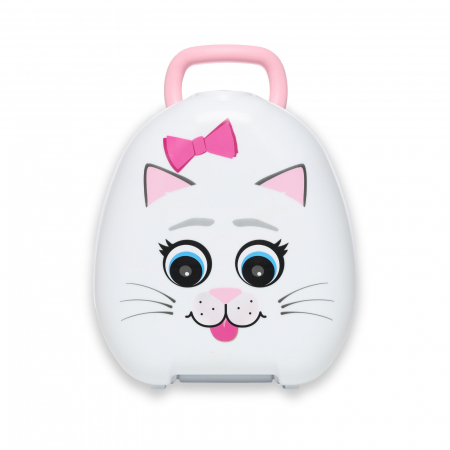 Olite si reductoare WC - Olita portabila cu capac si maner My Carry Potty, Pisica