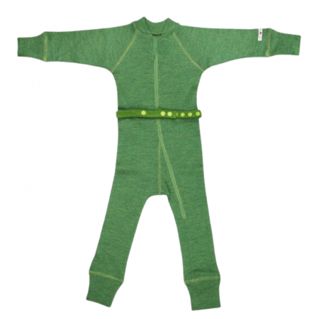 LICHIDARE STOC - Overall din lana merinos Rib, ManyMonths, Charmer/ Explorer,  62-80/86cm, Forest Floor Green