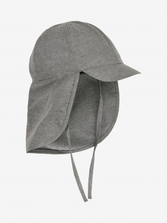 LICHIDARE STOC - Palarie de vara cu snur, En Fant, 6-12 luni, Mid Grey Melange