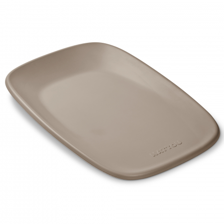 Olite si reductoare WC - Saltea impermeabila pentru schimbat scutece Nattou, Taupe, 70 x 50 cm