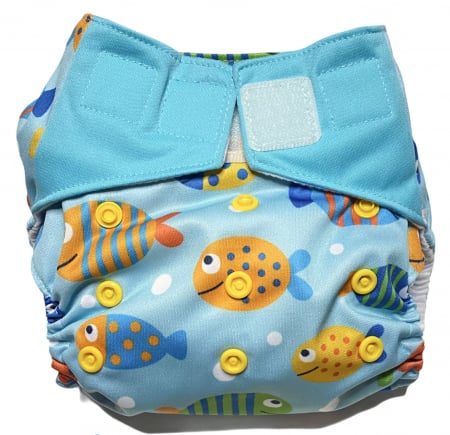 Olite si reductoare WC - Scutec textil refolosibil all in one marime unica - Coccorito peste