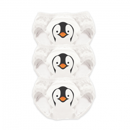 Diversificare si Ingrijire Bebe - Set de 3 chilotei de antrenament la olita My Little Training Pants, 2-3 ani, Pinguin