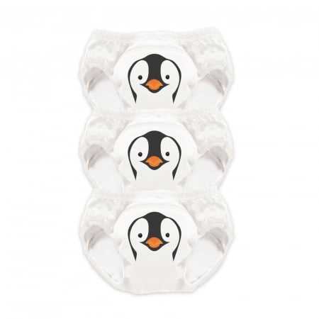 Diversificare si Ingrijire Bebe - Set de 3 chilotei de antrenament la olita My Little Training Pants, 3-4 ani, Pinguin