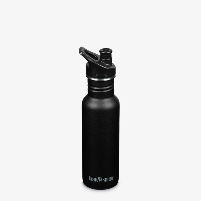 Diversificare si Ingrijire Bebe - Sticla cu capac sport, Klean Kanteen, Classic Narrow, 532 ml, Black