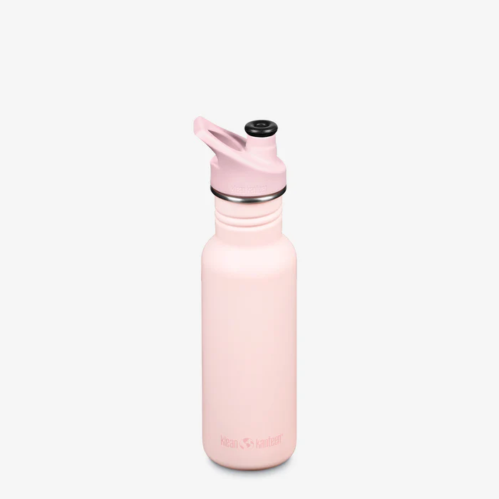 Diversificare si Ingrijire Bebe - Sticla cu capac sport, Kid Classic, 532 ml, Klean Kanteen, Heavenly Pink