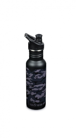 Diversificare si Ingrijire Bebe - Sticla cu capac sport, Klean Kanteen, Classic Narrow, 532 ml, Black Camo
