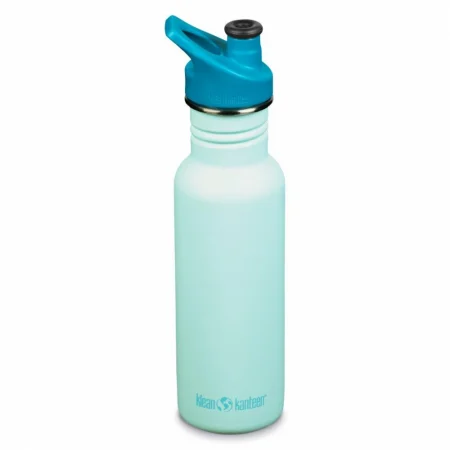 Diversificare si Ingrijire Bebe - Sticla cu capac sport, Kid Classic, 532 ml, Klean Kanteen, Blue Tint