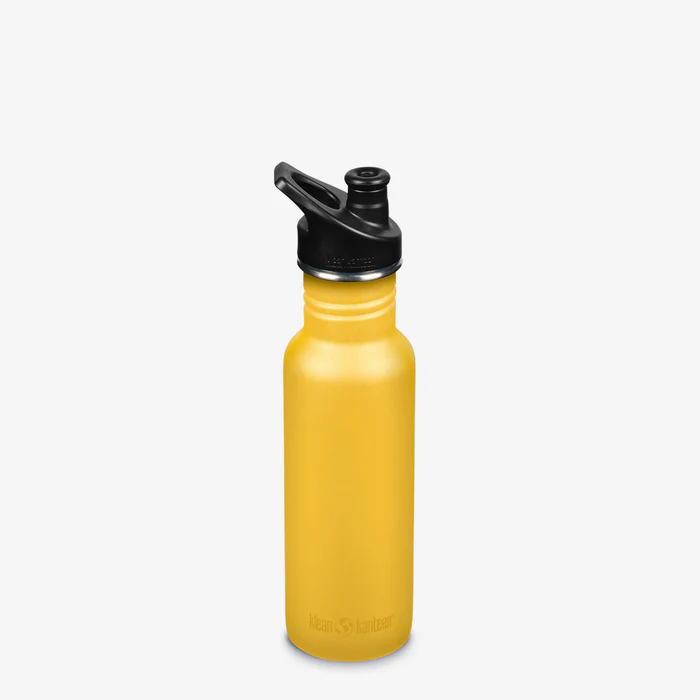 Diversificare si Ingrijire Bebe - Sticla cu capac sport, Kid Classic, 532 ml, Klean Kanteen, Old Gold