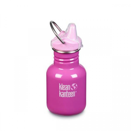 Diversificare si Ingrijire Bebe - Sticla din otel inoxidabil cu capac Sippy, Narrow, 355 ml, Klean Kanteen, Clasic, Brushed Stainless